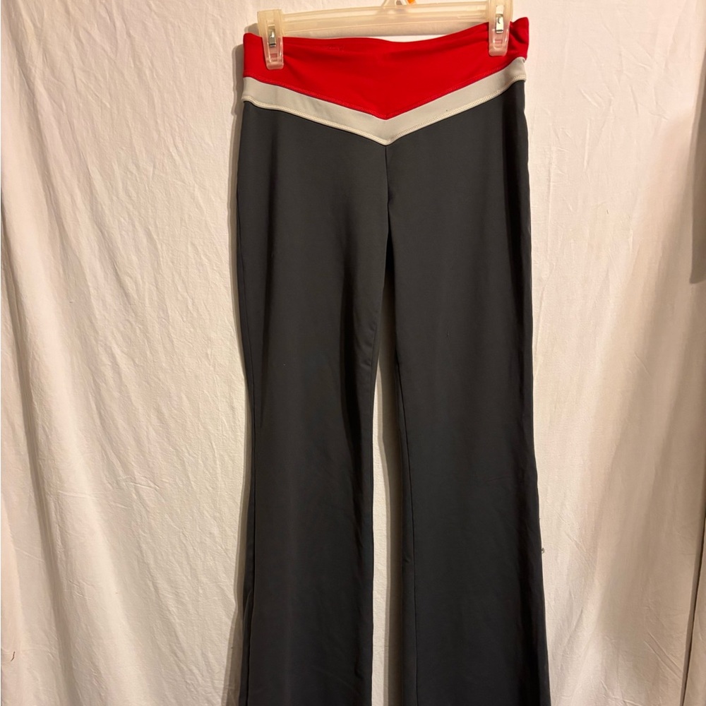 VSX Red and Gray Flare Fit Top